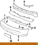 Gm Oem 02-06 Escalade Esv Front Bumper Components-filler 15743540. Fixed Price $50.70.