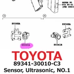 Toyota Lexus Genuine Oem NO.1 Ultrasonic Sensor 89341-30010-C3 IS250 New. Fixed Price $164.99.