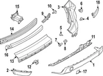 Genuine Nissan Bumper Cover 85017-6RZ2H. Fixed Price $108.79.