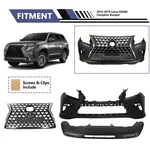 Complete Bumper Fits 2014-2019 Lexus GX460 Front Assembly Grille. Fixed Price $559.20.