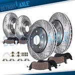 Front And Rear Drilled & Slotted Brake Rotors Pads For Fusion Mkz Mazda 6. Fixed Price $176.44.