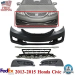 Front Bumper + Grille Moldings Fog Light Covers 2013-2015 Honda Civic Sedan. Fixed Price $316.10.