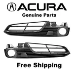 2012-2014 Acura Light Bumper Grille Cover Rh + Lh Foglamp Set New. Fixed Price $124.95.