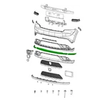 Mopar 6CH60SZ7AA Bumper Cover Molding Right, For 2016 2020 Durango Dodge. Fixed Price $89.01.