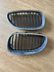 Bmw E60 E61 Lci Bumper Grille Front Pair Black & Chrom 7027061 7027062. Fixed Price $33.89.