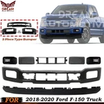 Front Bumper Paintable & Fog Light Assembly Kit 2018-2020 Ford F-150 Truck. Fixed Price $358.00.