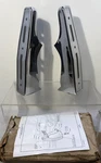 Nos 1972 Chevelle Malibu Lh Rh Hi Rise Rear Bumper Guards Rubber. Fixed Price $49.00.