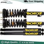 Fits Grand Cherokee Commander Complete Monroe Front Struts & Rear Shocks Kit. Fixed Price $352.00.