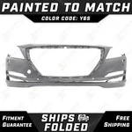 New Painted *Y6S Silver* Front Bumper Cover For 2015-2016 Hyundai Genesis 15-16. Fixed Price $410.99.