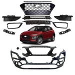 Fits 2018-2021 Hyundai Kona Front Bumper Upper&lower W/grille/radiator Set 13PCS. Fixed Price $595.99.