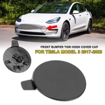 Front Bumper Tow Hook Eye Cover Cap For 2017 2018 2019 2020 2021 Tesla Model 3. Fixed Price $6.74.