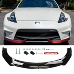 Painted Black Front Bumper Lip Splitter For 2016 Nissan 370Z Nismo Coupe. Fixed Price $75.99.