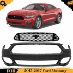 Front Bumper Cover Paintable & Grille Assembly Kit 2015-2017 Ford Mustang. Fixed Price $221.77.