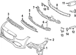 Genuine Mercedes-benz Bumper Cover Support Rail 206-885-58-05. Fixed Price $93.60.