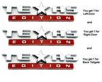 3PC Nos Oem Texas Edition Chevy Gmc Silverado Sierra Truck Emblems And Decals. Fixed Price $36.99.