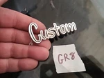 Vintage 1957 58 Plymouth Savoy "custom" Emblem Oem 1686259 Mopar Bin GR8. Fixed Price $23.99.