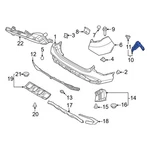 For Kia Sportage 2023-2025 86652P1000 Rear Right Bumper Cover Bracket. Fixed Price $37.69.