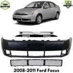Front Bumper Cover Primed Plastic & Grille Assembly Kit 2008-2011 Ford Focus. Fixed Price $270.00.