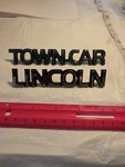 Oem 94 Lincoln Town Car Trunk Emblem Badge Set 3W1Z-5442528-AA Chrome Script. Fixed Price $39.99.
