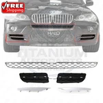 New Front Grille + Bumper Fog Light Covers Chrome For 2007-2010 Bmw X5. Fixed Price $101.98.