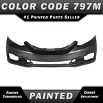 New Painted *NH797M Modern Steel* Front Bumper Cover For 2013-2015 Honda Civic. Fixed Price $380.99.