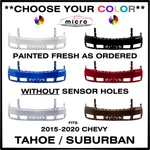 New Painted Front Bumper For 2015-2020 Tahoe Suburban *choose Color* GM1000973. Fixed Price $571.38.