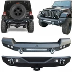 Vijay For 2007-2018 Jeep Wrangler Jk Front Bumper Rear With Lights. Fixed Price $259.49.