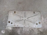1966 1967 Riviera Rear License Plate Fuel Filler Door Buick Flip Down Gas Panel. Fixed Price $40.00.