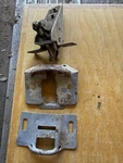 1954 1955 1956 Oldsmobile Trunk Latch Assembly With Striker Plate Cover. Fixed Price $94.50.
