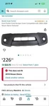 Front Bumper Cover For 2005-2008 Nissan Xterra W/ Fog Lamp Holes Textured. Fixed Price $200.00.