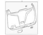 Genuine Ford Lift-gate Trim Cover BB5Z-7846404-AB. Fixed Price $216.11.