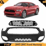 Front Bumper Cover Paintable & Grille Assembly Kit 2015-2017 Ford Mustang. Fixed Price $215.77.