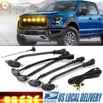5X Amber Led Front Grille Running Lights Smoked Ford F150 Raptor Style. Fixed Price $18.97.