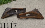 1964 Ford Galaxie Rear Outer Bumper Brackets Braces Left Right Pair Lh Rh. Fixed Price $80.75.