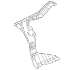 Genuine Mercedes-benz Bumper Cover Bracket 254-880-90-02. Fixed Price $150.30.