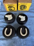 1965 1966 1967 Ford Mustang Guard Bumperettes Horse Heads & Shoes. Fixed Price $1150.00.