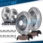 8PC Front Rear Drilled Rotors Brake Pads For 2016-2023 Chevy Cruze Volt Bolt Euv. Fixed Price $187.42.