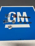 Nos Chevy Lot Buick Horn Interior Exterior Badges Emblems Vintage Gm 9PC. Fixed Price $129.00.