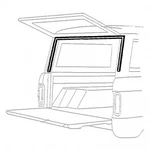 Lift Gate Upper Seal 1966-68 Ford Bronco C6TZ-98404A06-B. Fixed Price $25.00.