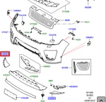 Range Rover Sport L494 Svr Rh Front Bumper Insert LR112290 Genuine New. Fixed Price $239.93.