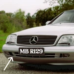 A1298800205 Tow Hook Cover Lid In Bumper For Mercedes R129 SL500 Facelift. Fixed Price $57.91.
