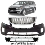 Front Bumper Cover & Grille Assembly Chrome Kit For 2015-2018 Kia Sedona. Fixed Price $692.00.