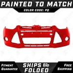 New Painted *pq Race Red* Front Bumper Cover Fascia 2012-2014 Ford Focus. Fixed Price $410.99.