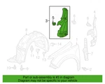 Honda 71114-TK8-A00 Front, Right Air Guard Plate 2011-2017 Odyssey New, Genuine. Fixed Price $20.97.