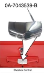 1950 Ford Chrome Trunk Deck Boot Lid Handle New. Fixed Price $129.88.