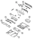 Genuine Mopar Under-body Cross-member 68069599AA. Fixed Price $340.55.