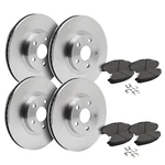 Front & Rear Brake Rotors + Ceramic Pads For 2005-2010 Vw Jetta Golf Rabbit. Fixed Price $178.47.