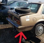 Cadillac Cimarron : 1985, 1986, 1987, 1988, Right Rear Bumper Extension / Filler. Fixed Price $150.00.