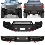 Steel Gmc Front/rear Bumpers Fits 2007-2013 Sierra 1500 W/winch Seat. Fixed Price $449.00.