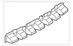 20-23 Ford Escape LJ6Z-17754-A Rear Bumper Cover Center Mount Bracket Support Nw. Fixed Price $59.30.